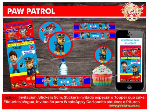 KIT Paw Patrol Azul